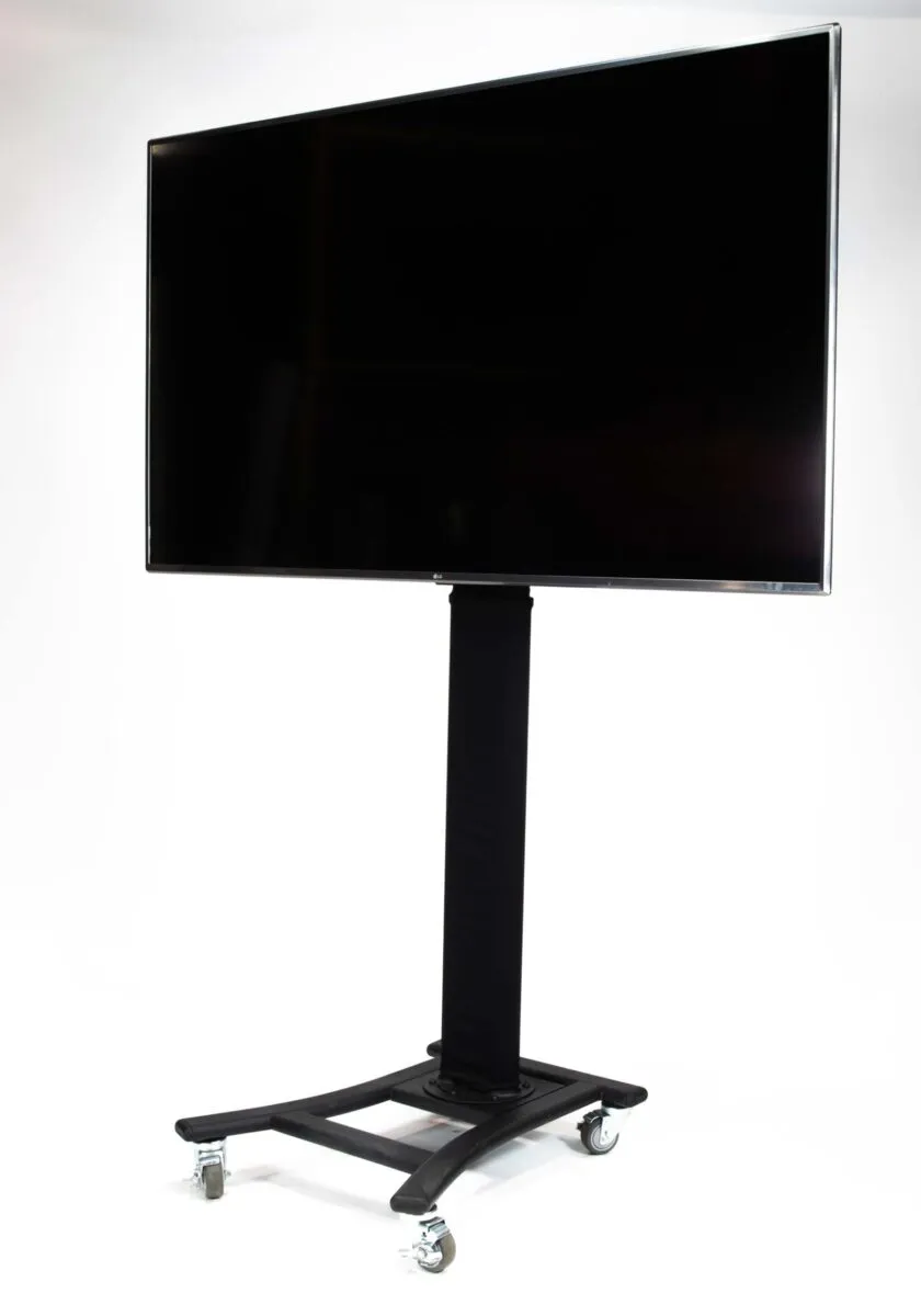 Black Rolling Stand with Sleeve & TV