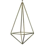Large Gold Geometric Chandelier