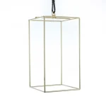 Small Gold Geometric Chandelier