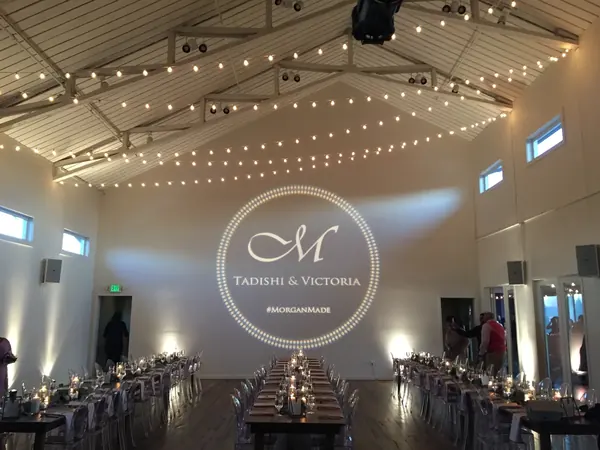 String Lights with custom Gobo The Cordelle — Nashville Audio Visual