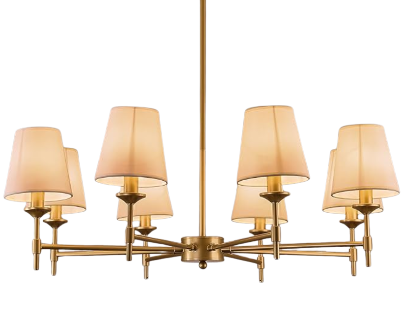 8-Light Shade Chandelier