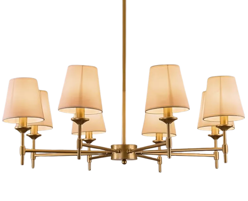 8-Light Shade Chandelier