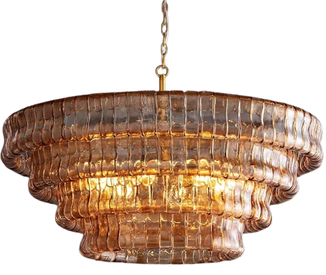 Amber Smoke Chandelier