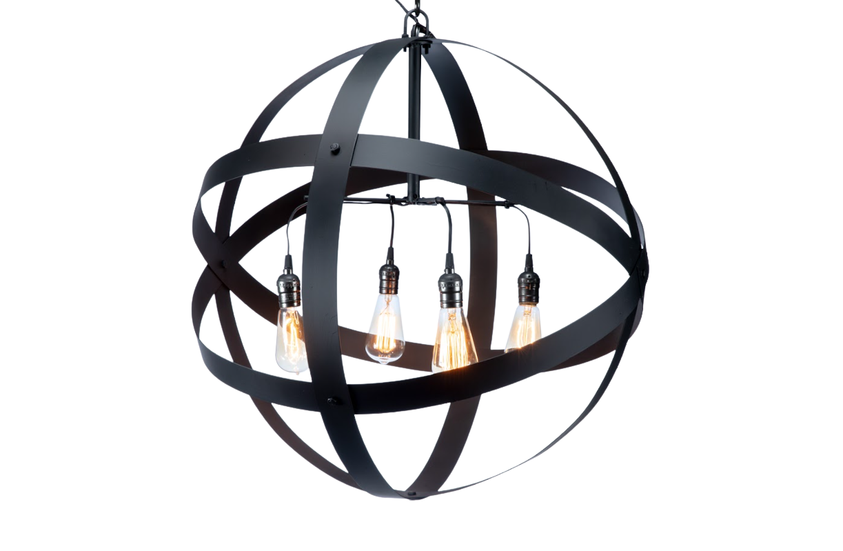 Black Sphere Chandelier